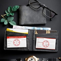 10 Pcs Emergency Medical Information ID Card Medical Alert Card for Wallet Phone