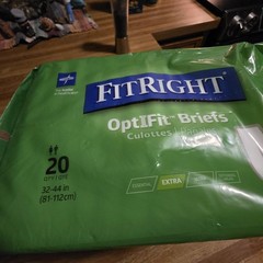 FitRight OptiFit Briefs Medium M 17 Count Extra Absorbency New Incontinence