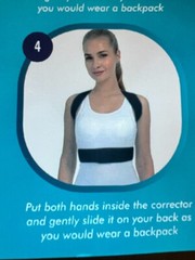 Adjustable for Improved Posture Corrector Upper Back Support Brace Size Small