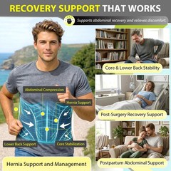Adjustable Umbilical Hernia Belt for Men & Women – Abdominal Support Truss with