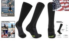 1 & 2 Pack Compression Socks 21–26 mmHg, Graduated Running & Travel, for Men …