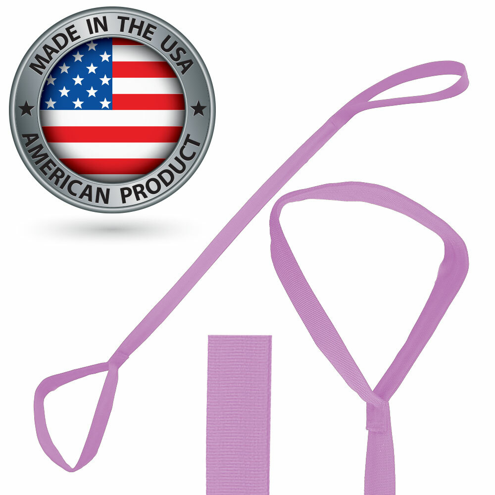 Pink Leg Lifter, Rigid, Made in The USA, Mobility Aid for Hip Surgery, Therapy