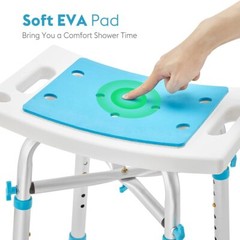 Health Line Massage Products Heavy Duty Shower Chair with Back 500lb, Bariatric