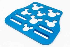 Mouse Head Universal Wheelchair Footplate 7″ x 6″ Front Bolt Fixed Blue