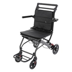 Transport Wheelchair Portable Traveling Fold Wheel Chair Foldable 100kg/220.46lb