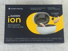 Audien ION Behind the Ear Rechargeable OTC Hearing Aids OPENED