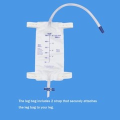 5 Pack Easy-Tap Leg Bag Urinary Drainage Bag 500ml Catheter Bags Urine Leg Bag