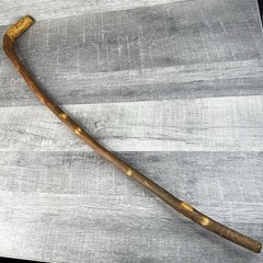 Natural Hardwood Walking Stick Cane Rustic Handcrafted Hiking Staff 35 Inch Bark