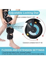 ROM Knee Brace, Hinged Immobilizer for ACL, MCL & PCL Injury, Fits Left or Right
