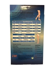 2 Packages Of Medical Compression Thigh High Socks XL Open Toe Beige 20-30 mmHg