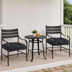 Water-Repellent Outdoor Chair Cushions 2Pcs 19 x 19 in Patio Chair Cushion Pads