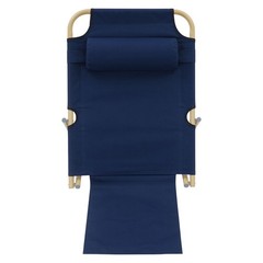 Folding Adjustable Sit up Back Rest Portable Lifting Bed Backrest Deep Blue NEW