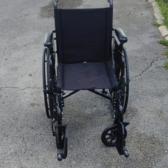 K4 Probasics Carbon Black Manual Wheelchair, Foldable, Wheel Locks, Black