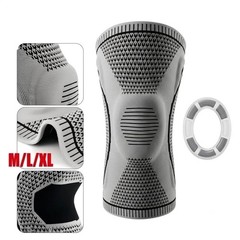 Knee Compression Sleeve Support Brace Running Gym Sports Men Women Unisex