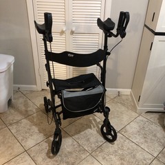 Vive Mobility Upright Rollator – Walker w/Foldable Seat-PICK UP ONLY