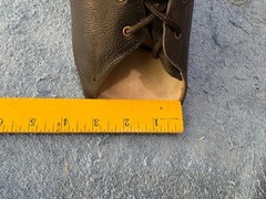 Azafo Arizona Leather AFO Ankle Foot Orthopedic Lace Up Black Right Foot