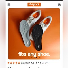 🦶 Brand New Stepprs Massage Insoles – Women’s 9 Men’s 8