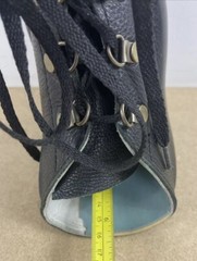 AFO Leather Ankle Brace Orthopedic Left Boot Foot Drop Black