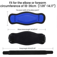 Tennis Golf Elbow Brace Forearm Support Strap Compression Pad Adjustable
