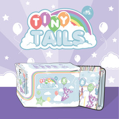 ABUniverse TinyTails Diapers (Pack of 10 or Case of 40) ABDL