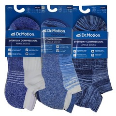 Dr. Motion 6 Pairs pack Mens Low Cut Cushioned Breathable 10-13, Assorted a