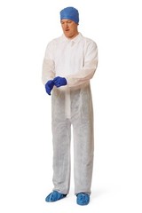 Medline Medium-Weight and Heavyweight Spunbond Polypropylene Coveralls