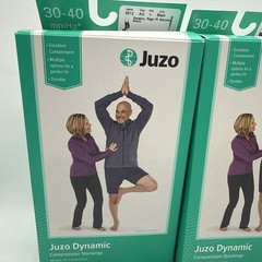 2 Juzo Dynamic Compression Stockings 30-40 mmHg 3512 TYPE AG SIZE V Black Thigh