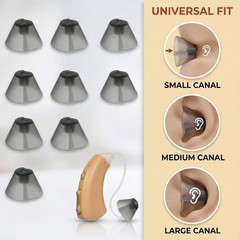 10 Counts Hearing Aid Ear Tips Replacement Fit Standard Receiver Tulip Domes Dar