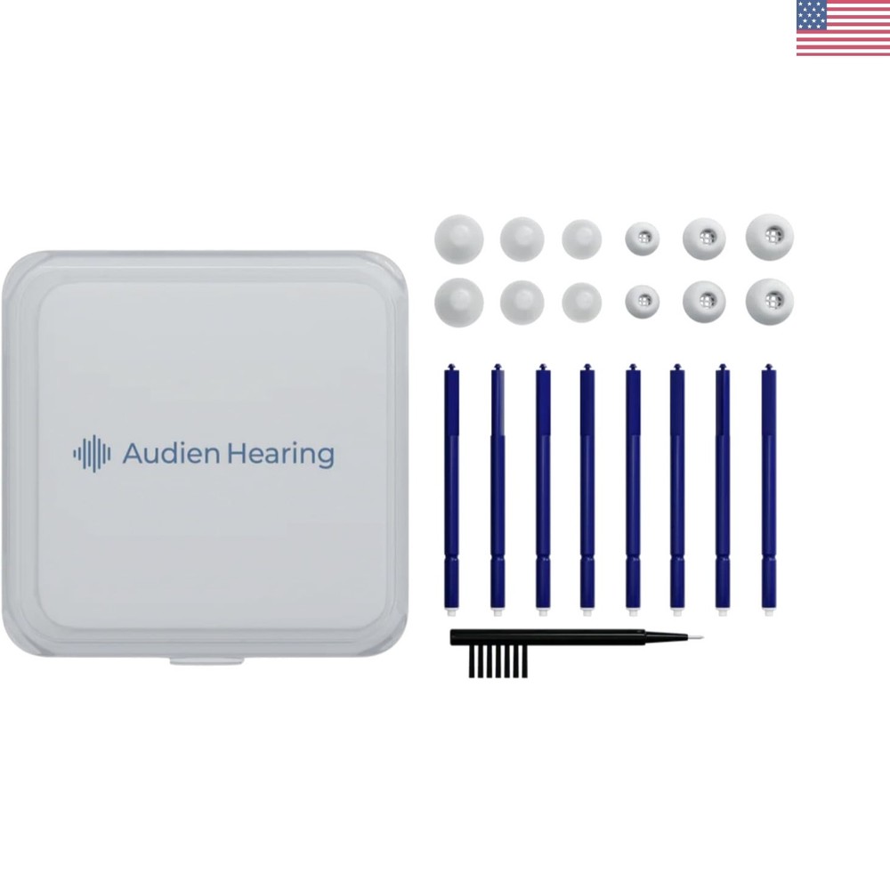 Aid Wax Guard Kit for Atom X and Atom Pro 2 Hearing Aids Includes Case 12