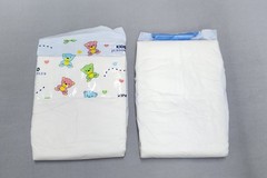 2-Pack of Kiddo Junior Plus Blue 2-Tape Plastic Backed Diaper Size Medium ABDL