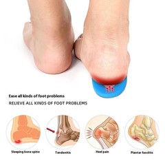 Soft Elastic Silicone Heel Cushions Foot Care Products Gel Heel Protec
