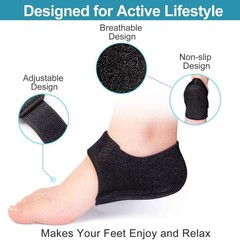 2/4pcs Plantar Fasciitis Heel Cups for Heel Pain Updated Protectors Sleeves Pads
