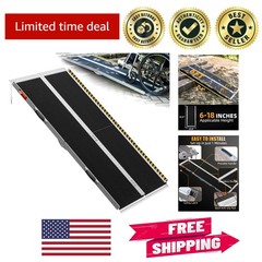 6FT Foldable Wheelchair Ramp with Reflective Safety Baffles – Accessible Living
