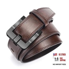 TSA Approved Non-Metal Nickel Fits Waist 33–34 in | Overall Length 43 in Brown