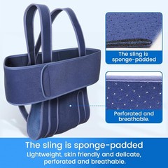 Arm Sling , Shoulder Immobilizer Left & Right Blue, XL Fractured, Disloocation