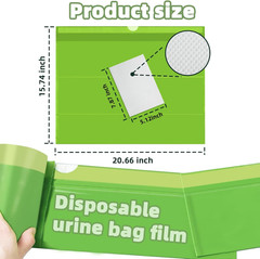 50 Pack Commode Liners with Super Absorbent Pads, Universal Fit All Standard Toi