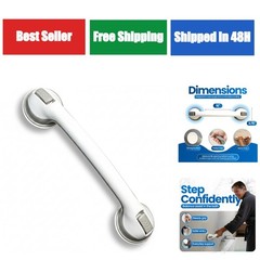 Safe-er-Grip Suction Cup Grab Bars for Bathtubs & Showers, 16 Inches