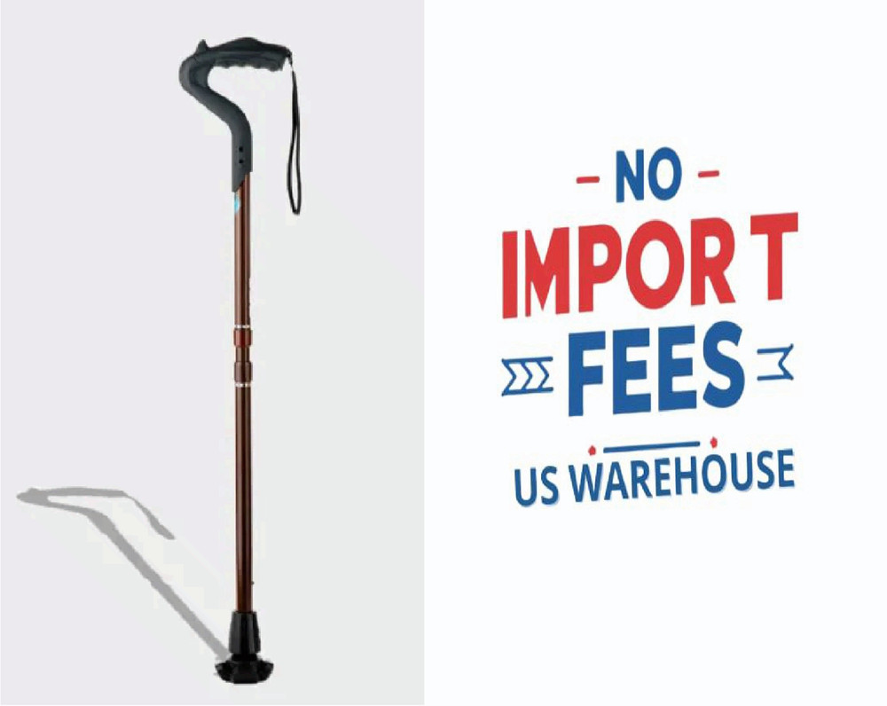 Ergoactives Ergocane 2G Professional Ergonomic Walking Cane Adjustable Height