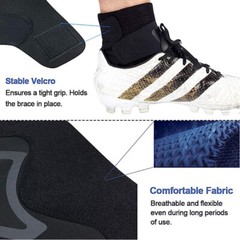US Ankle Sport Foot Wrap Support Brace Compression Tendon Strap Elastic Bandage