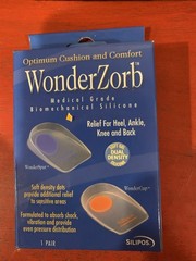 Silipos Wonder-Spur Soft Silicone Heel Cups Blue 1 pair/pkg