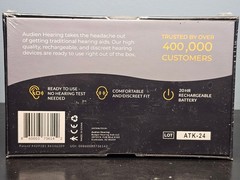 Audien ATOM Wireless Rechargeable Over The Counter Hearing Aids – New & Sealed!