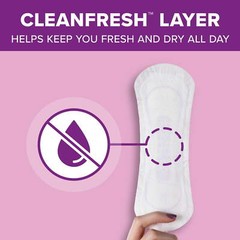 Daily Incontinence Panty Liners, 2 Drop, Very Light Absorbency, Regular,