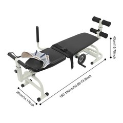 Cervical Stretcher Massage Bed, Full Body Traction Device 330lbs Capacity