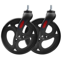 Yuqim 2 Pack 8 Inch Wheelchair Front Wheels Replacement 8 Inch-Regular, Black