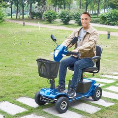 VEVOR Heavy-Duty 4 Wheel Mobility Scooter for Seniors 12 Mile Long Range 265LBS