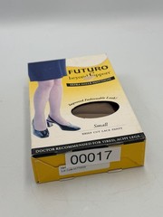 Futuro Beyond Support Ultra Sheer Pantyhose Small Beige Mild Compression 8-15