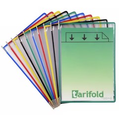 Tarifold Document Display Pockets,Multicolor,PK10 P090 Tarifold P090