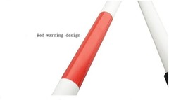 Folding Aluminum Walking Cane For Blind – 4-Section Reflective Red Lightweight