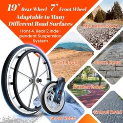 High Quality Lightweight Foldable Transport Wheelchair, Travel Wheelchairs