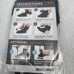 Braceability Plantar Fasciitis Night Sock Stretching Boot Tendonitis Foot Medium